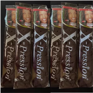 Braided Hair Twist Braids Synthetic Hair Extension 1B / Yellow, Brown and black colors